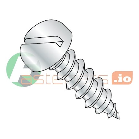 Newport Fasteners Self-Drilling Screw, #12 x 1 in, Zinc Plated Steel Pan Head Slotted Drive, 4000 PK 707707